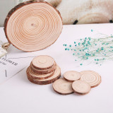 Round Wood Chip Crafts Pine Wood Chip Kids Diy Home Decoration Ornaments
