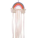 Woven Rainbow Kids Hairpin Hair Accessories Storage With Tiara Organizer