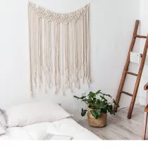 Background Cloth Art Handmade Cotton Thread Woven Bohemian Decorative Tapestry