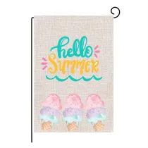 Home Garden Ice Cream Flag Slogan Garden Decoration