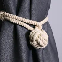 Woven Garden Lanyard Curtain Buckle Single Ball Tassel