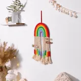 Christmas Christmas Decoration Tapestry Creative Hand Knitted Rainbow Pendant