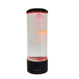 Medium Cylindrical LED Jellyfish Light USB Colorful Color Changing Jellyfish Night Light