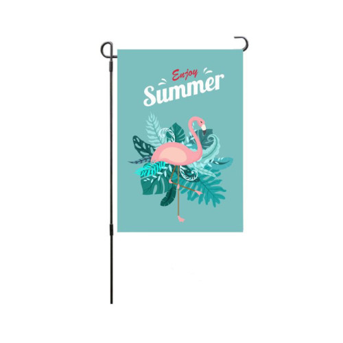 Flamingo Garden Outdoor Courtyard Flag Decoration Double-Sided Holiday Flag