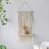 Hand-Woven Storage Tapestry Wall Decoration Flower Basket Bracket Homestay Decoration