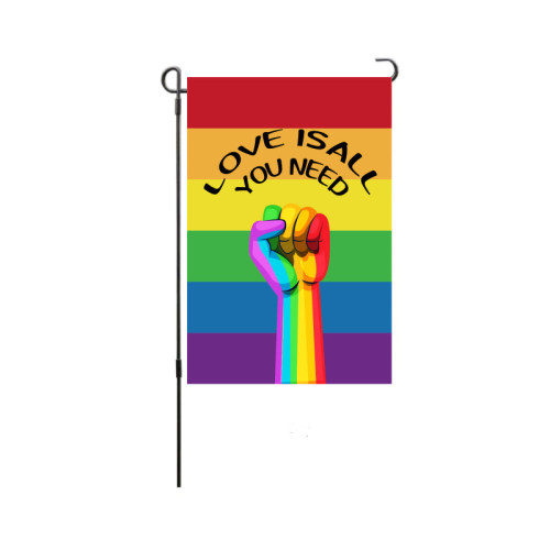 Rainbow Vertical Striped Fist Holiday Flag Gay Decoration Gay Flag