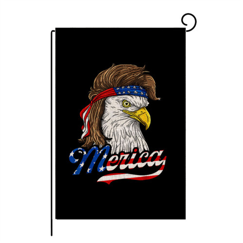 USA Independence Day Eagle Flag Slogan Courtyard Outdoor Decoration