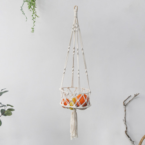 Hand-Woven Household Fruit Hanging Basket