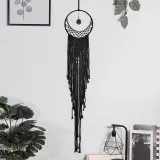 Cotton Thread Woven Moon Pendant Creative Home Wall Decoration Gift