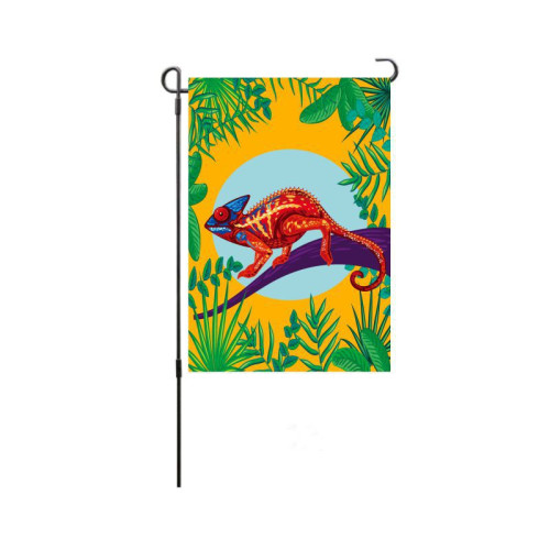 Chameleon Garden Flag Outdoor Courtyard Flag Decoration Double-Sided Holiday Flag