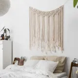 Background Cloth Art Handmade Cotton Thread Woven Bohemian Decorative Tapestry