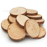 Round Wood Chip Crafts Pine Wood Chip Kids Diy Home Creative Decoration Ornaments