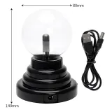 USB Magic Electrostatic Ion Ball Light Lightning Ball Night Light