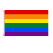 Blank Rainbow Holiday Flag Gay Decoration Gay Flag