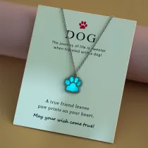 Luminous Pet Paw Necklace