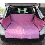 Bone Pattern Waterproof Car Pet Rear Cushion