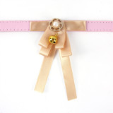 Ribbon Bowknot Bell Double Bow Removable Safety Clasp Pet Supplies Cat Collar