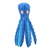 Dog Squeaky Octopus Plush Toys No Stuffing Puppy Teething Durable Interactive Dog Chew Toys