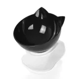 Neck Protector Cat Bowl Non-Slip Transparent Single Bowl Plastic Food Bowl