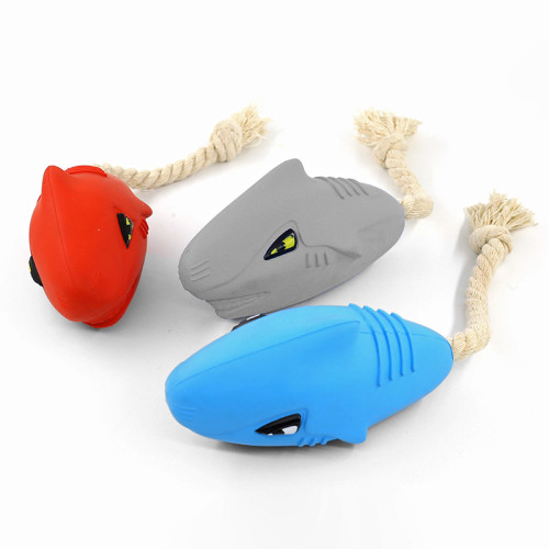 Shark Rubber Vocalation Interactive Molar Dog Toy