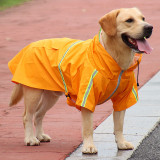 Pet Raincoat Big Dog Transparent Hooded Raincoat