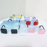 Pet Sunglasses Big Square Metal Frame Cute Costume Glasses For Dog Cat