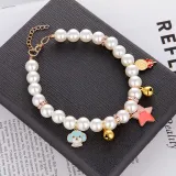 Pearl Bow Removable Safety Clasp Pet Supplies Dog Collar