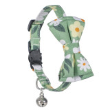 Flowers Bowknot Double Bow Removable Safety Clasp Pet Supplies Cat Collar