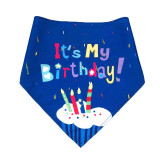Pet Birthday Adjustable Hat Scarf Birthday Party Flag And Bow Tie Set