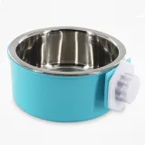 Hanging Hanging Cage Dog Bowl Thickened Reinforced Stainless Steel Dog Bowl