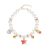 Pearl Bow Removable Safety Clasp Pet Supplies Dog Collar