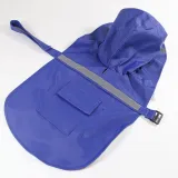 Dog Raincoat Adjustable Pet Water Proof Jacket Poncho Hoodies with Strip Reflective