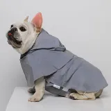 Dog Cloak Raincoats Noctilucence Hooded Waterproof with Reflective Strap Jacket