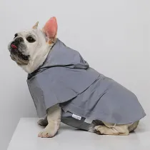 Dog Cloak Raincoats Noctilucence Hooded Waterproof with Reflective Strap Jacket