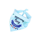 Pet Birthday Adjustable Hat Scarf Birthday Party Flag Bow Tie Set