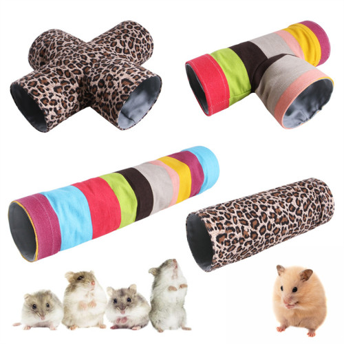 Hamster Rainbow Tunnel For Indoor Hamster With Play Ball And Peek Holes Toy