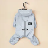 Pet Dog Clothing Rain-Proof Breathable Reflective Four-Legged Raincoat