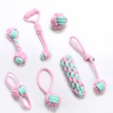 Pet Toy New Dog Bite Rope Set Bite Resistant Cotton Rope Ball 4-Piece Set