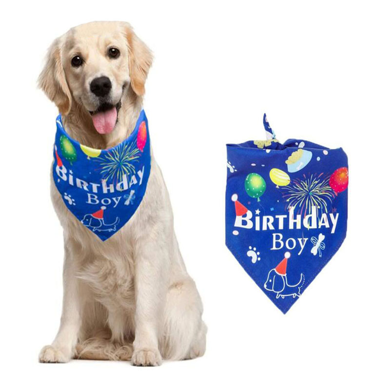 Pet Happy Birthday Boy And Girl Doggy Birthday Scarf