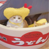 Pet Hat Fried Shrimp Headgear Ornament Puppy Cat Hat