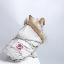 Pet Cat Dog Down Jacket Hoodie Coat Pet Vest Warm Clothing With Pocket
