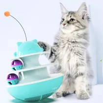 Cat Turntable From Hi Interactive Amusement Plate Track Ball Cat Toy