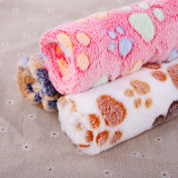 Dog House Mat Dog Blanket Autumn Winter Warm Double Sided Blanket With Thick Coral Velvet