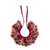 Peacock Feather Lace And Embroidery Bow Removable Safety Clasp Pet Supplies Cat Collar