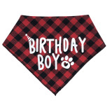 Pet Birthday Hat and Boy And Girl Doggy Birthday Scarf Set with 0-8 Figures