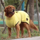 Yellow Bathrobe Pet Water Towel Bath Towel Dog Cat Glove Bath Towel Pet Supplies