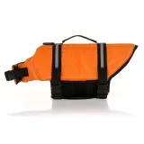 Dog Lifesaver Vests Pure Color with Rescue Handle Safety Swimsuit Preserver for Swimming
