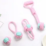 Pet Toy New Dog Bite Rope Set Bite Resistant Cotton Rope Ball 4-Piece Set