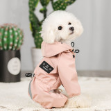 Pet Dog Clothing Rain-Proof Breathable Reflective Four-Legged Raincoat