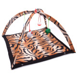 Ladybug Zebra Tiger Prints Breathable Cartoon Fun Ring Bell Toy Bed Cat Tent Pet Supplies